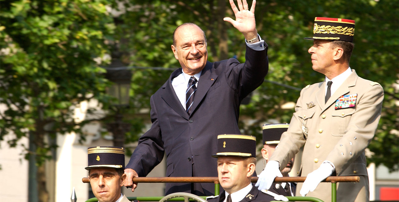 Bannière Disparition de l’ancien Président de la République Jacques Chirac