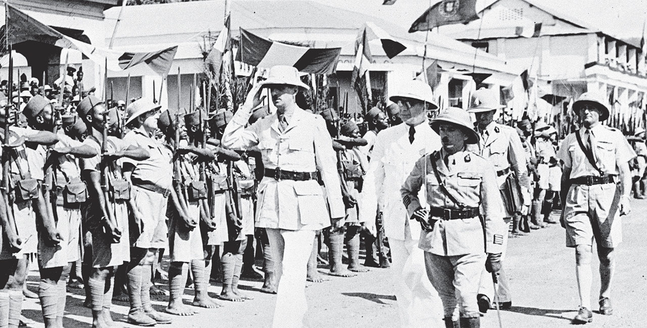 Bannière De Gaulle, géographies (1940-1946)