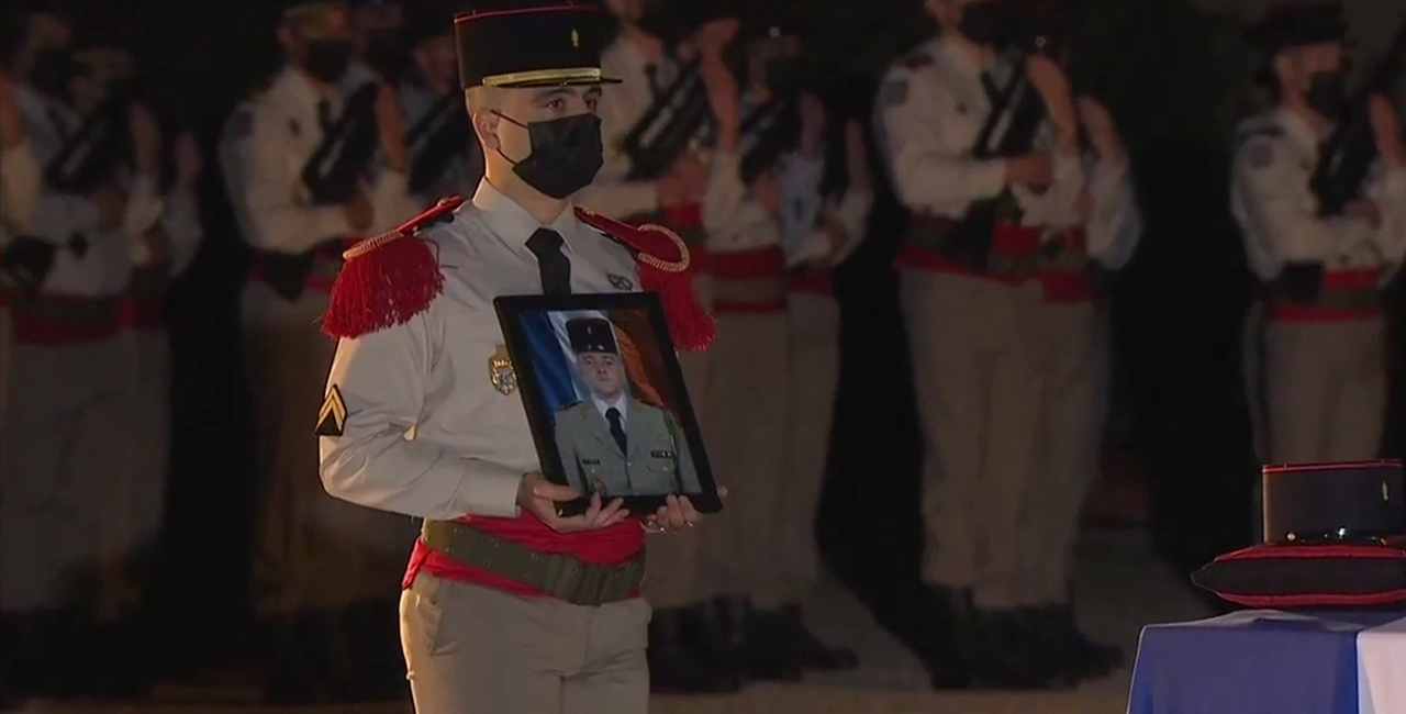 Bannière Hommage de la Nation au brigadier-chef Alexandre Martin