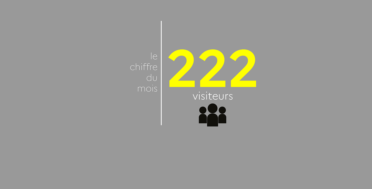 Bannière Le chiffre du mois : 222 visiteurs