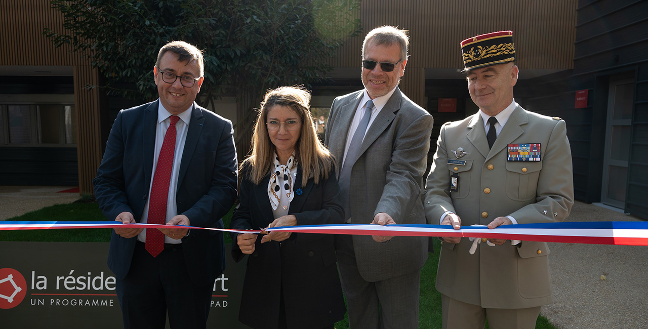 Bannière Inauguration de<br /> La Résidence au Fort