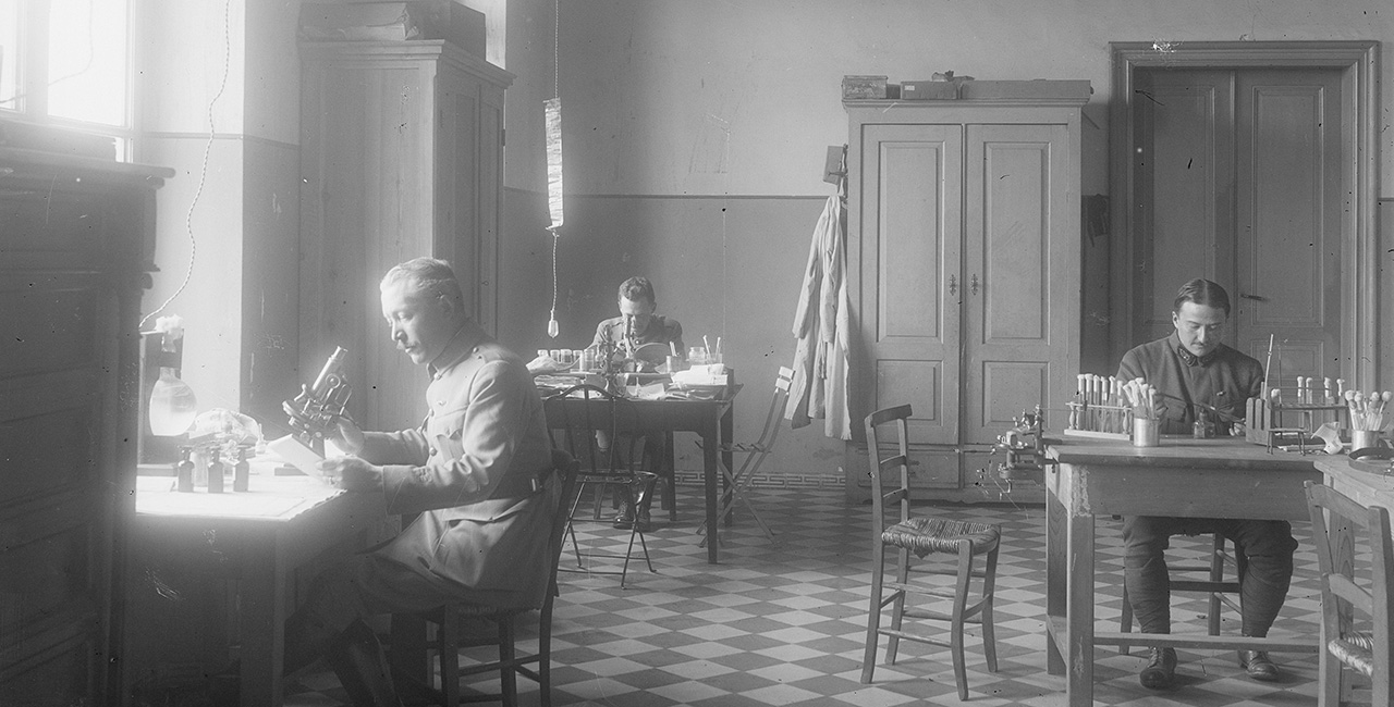 Bannière Quiz : l’Institut Pasteur pendant la Grande Guerre