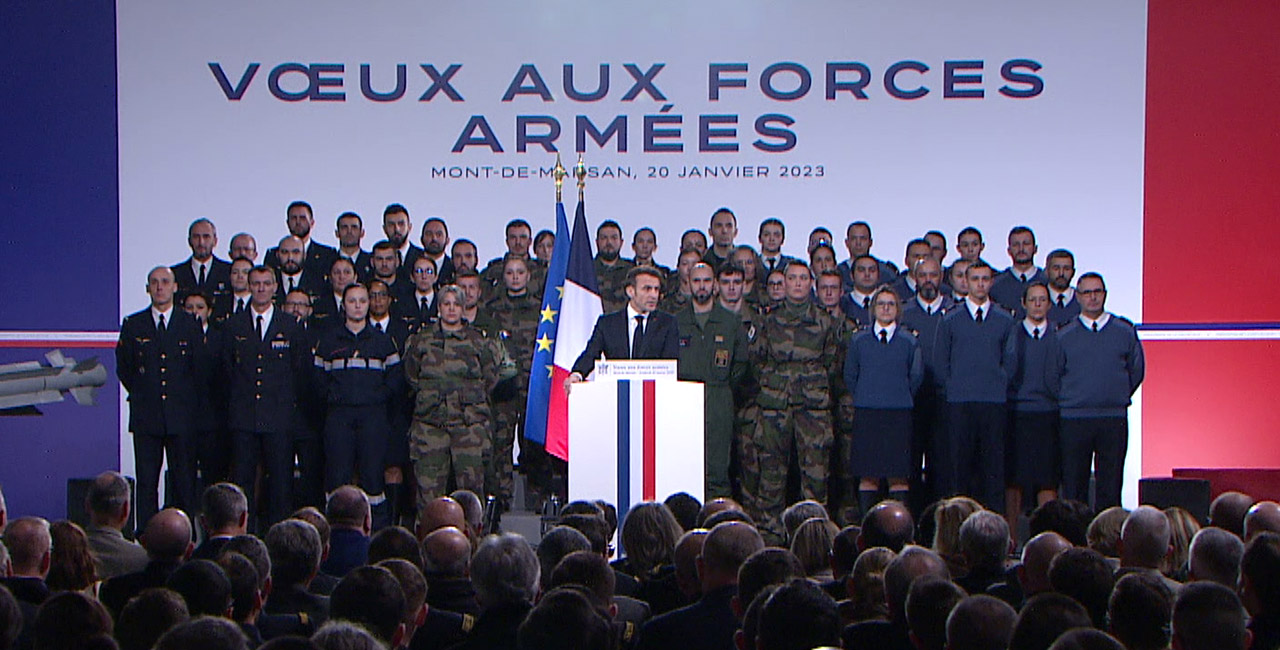 Bannière Vœux du président de la République aux forces armées