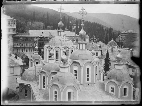 Monastères de Simonos Petra et de Saint-Paul. 24 avril 1917, Mont Athos (Grèce)